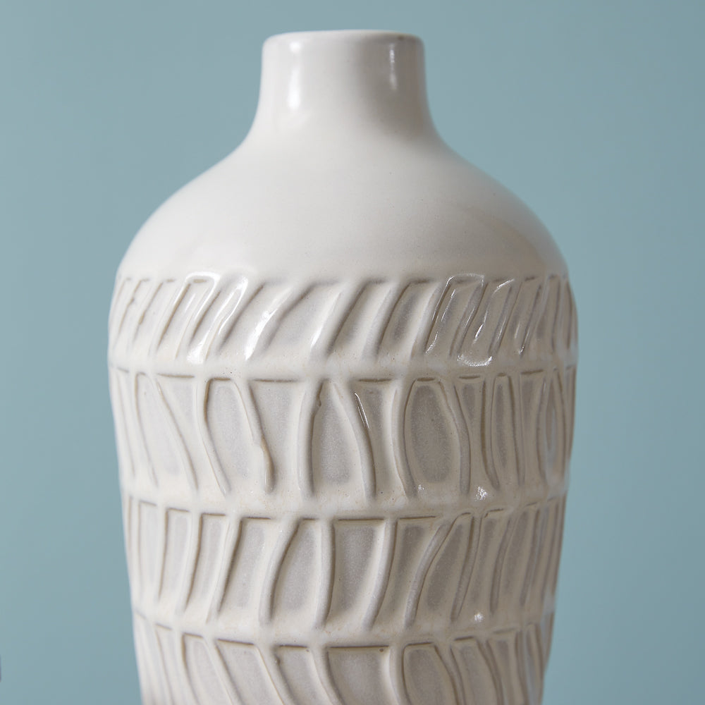 Stoneware Patterned Vase