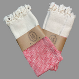 Diamond Turkish Cotton Hand Towel - Set of 2