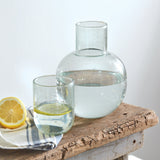 Recycled Glass Bedside Carafe Set