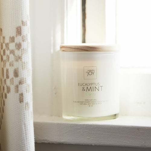 Eucalyptus & Mint Candle 100% Natural - Radiant HomeLiving