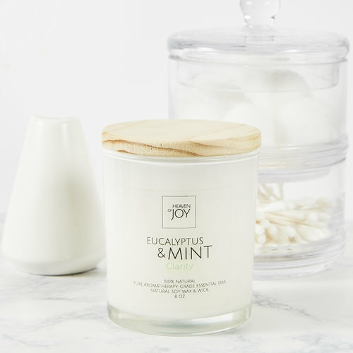 Eucalyptus & Mint Candle 100% Natural - Radiant HomeLiving